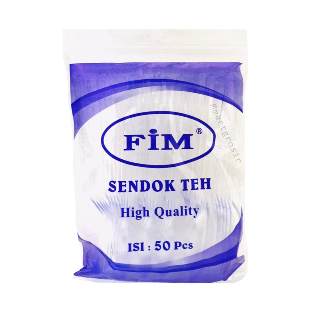 FIM / Sendok Teh / High Quality / Sendok Putih Bening / isi 50 pcs