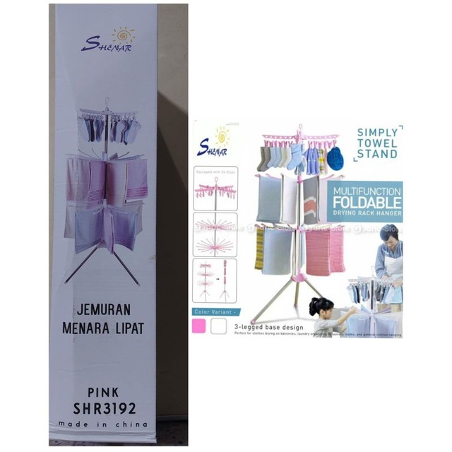 Jemuran baju lipat menara/jemuran baju bayi/Jemuran Gantung
