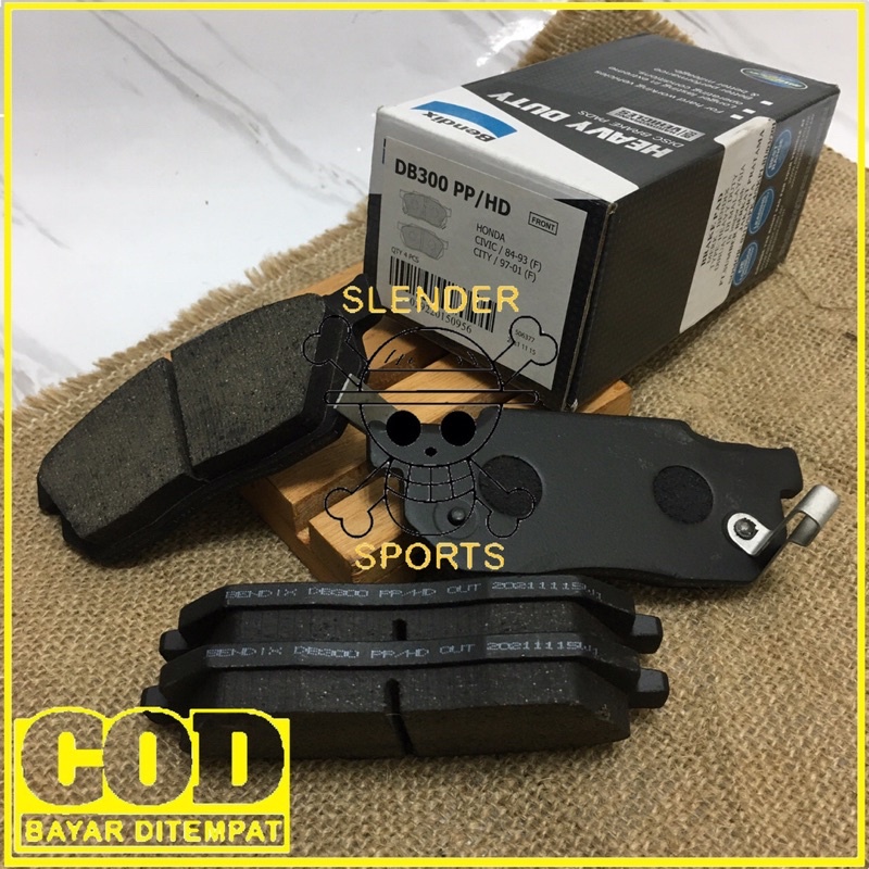 BRAKE PAD FUTURA BENDIX DB 300 HD - KAMPAS REM DEPAN FUTURA T120SS DB300 HD