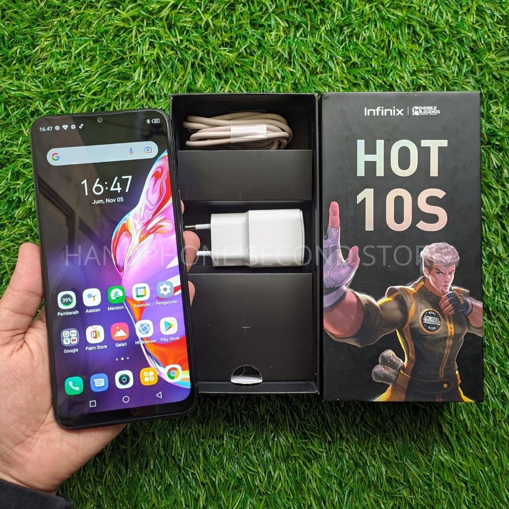 HANDPHONE INFINIX HOT 10S 4/64 &amp; 4/128GB &amp; 6/128GB SECOND SEKEN BEKAS MURAH