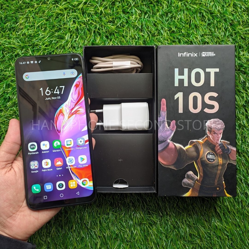 INFINIX HOT 10S SECOND 4/64 &amp; 4/128 &amp; 6/128GB HP SECOND HANDPHONE SECOND HP SEKEN HP BEKAS HP MURAH