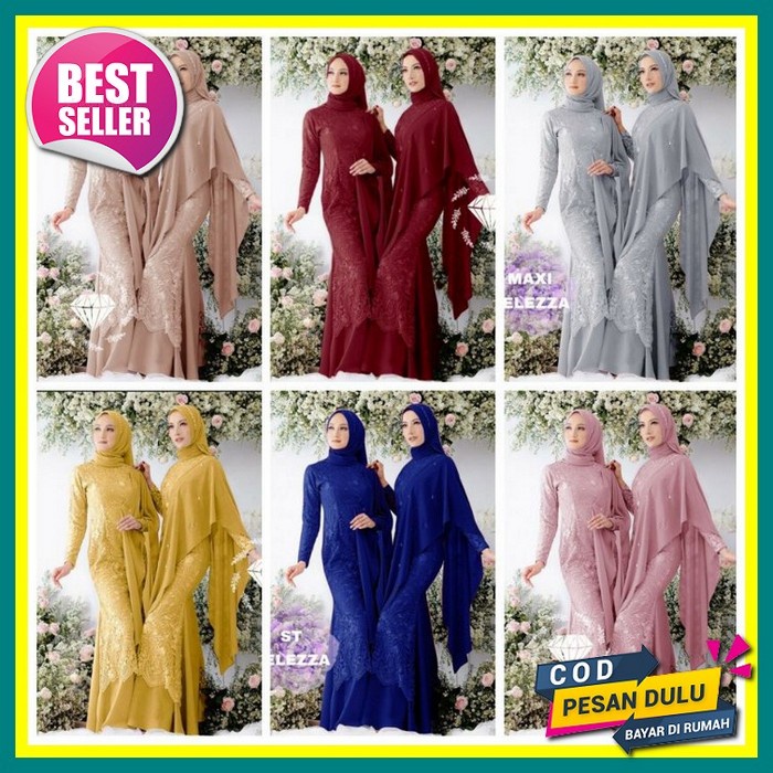 Dress Pesta Kebaya Jumbo Baju Brukat Gamis Lebaran Gamis Murah Baju Seragaman Kebaya Lamaran Maxy Be