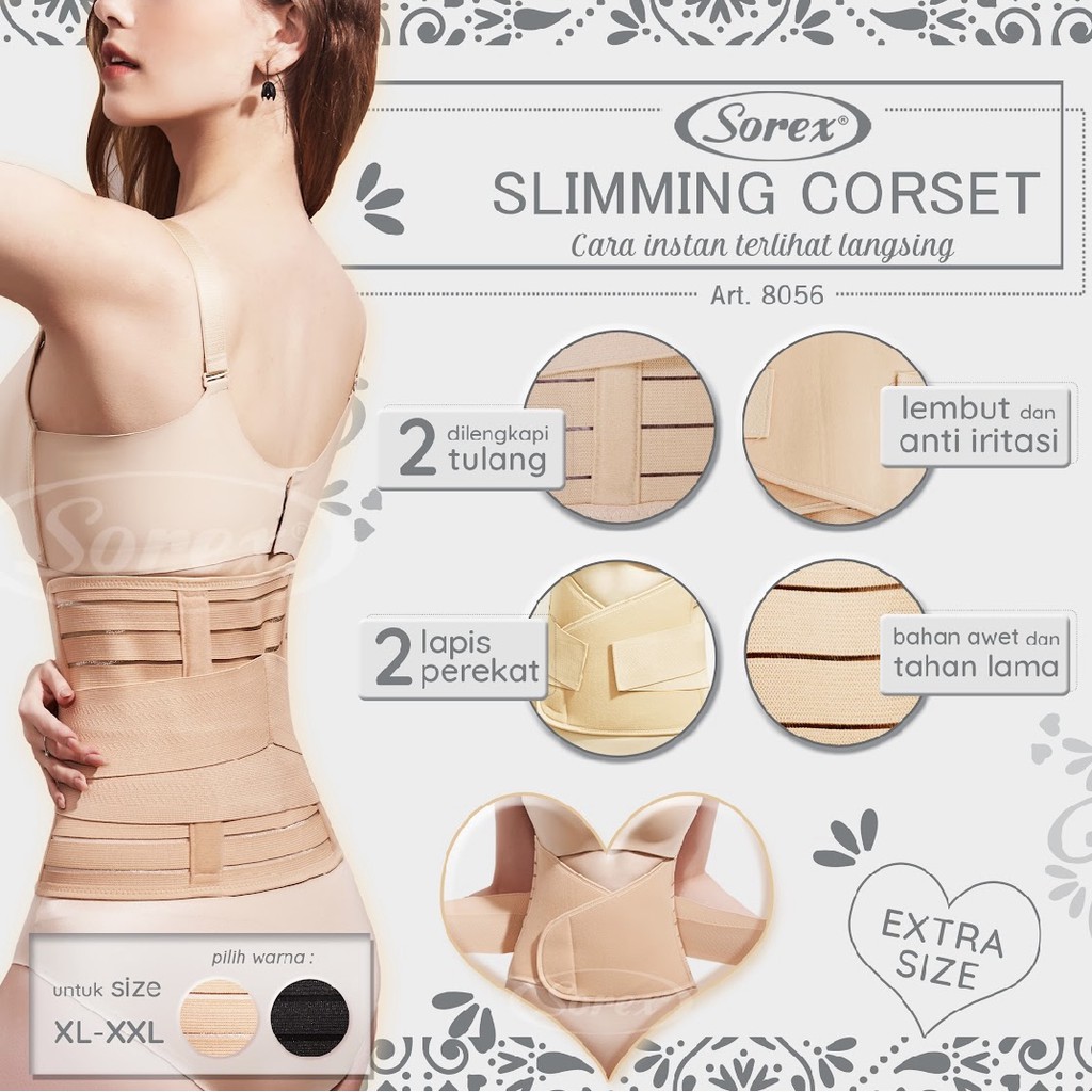 SOREX 8055 8056 SLIMMING KORSET STAGEN CORSET PELANGSING PASCA MELAHIRKAN