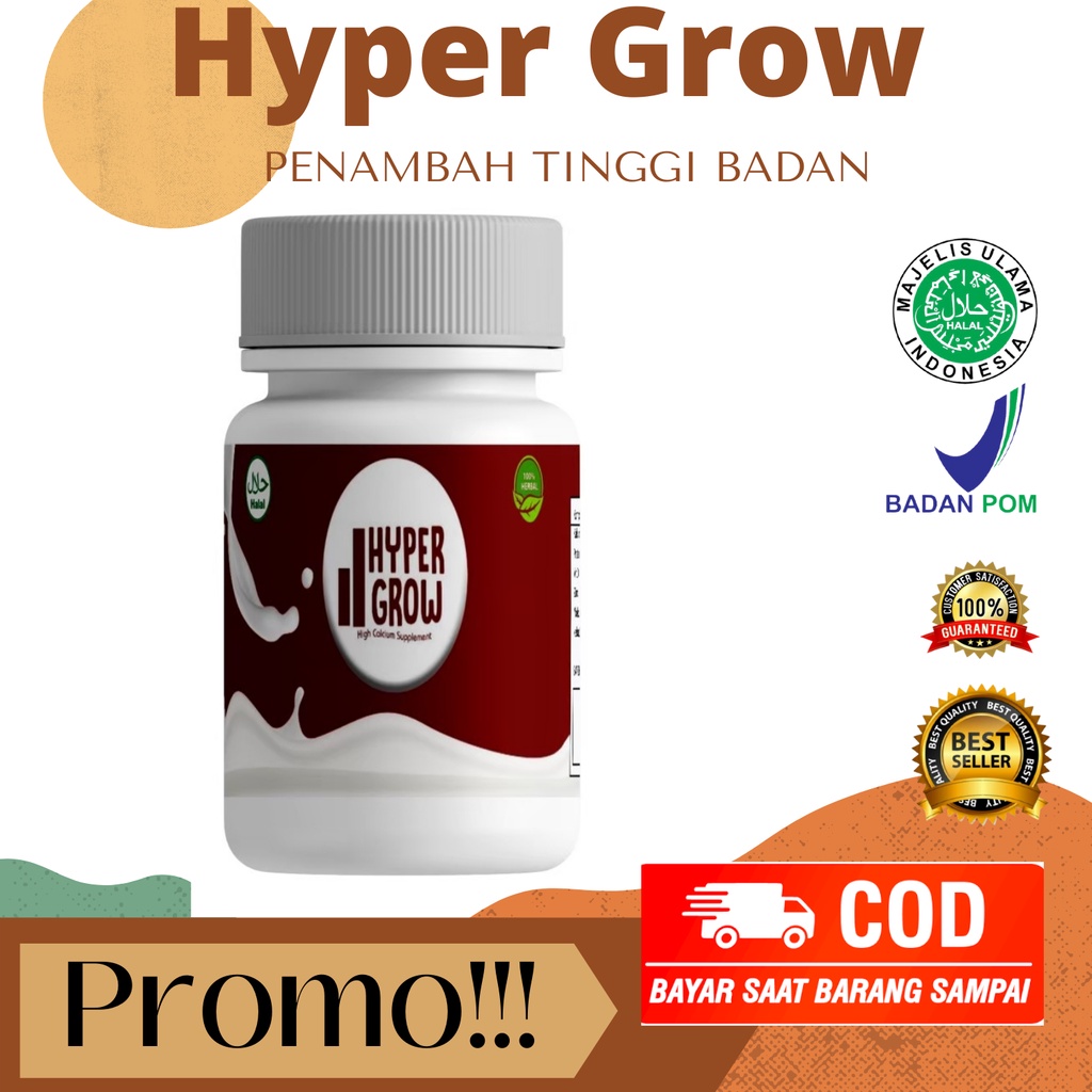 

HYPER GROW – Peninggi Badan Terlaris / susu penambah tinggi badan / penambah tinggi badan cepat