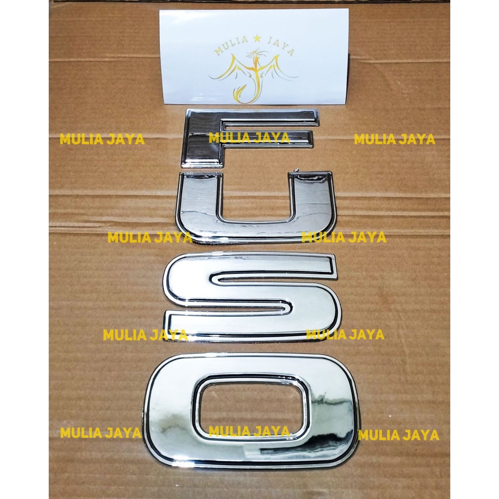(BSR) Emblem FUSO/Emblem Truk Fuso Chrome Supergreat dan 6D40/Logo Fuso/Tulisan Fuso Besar