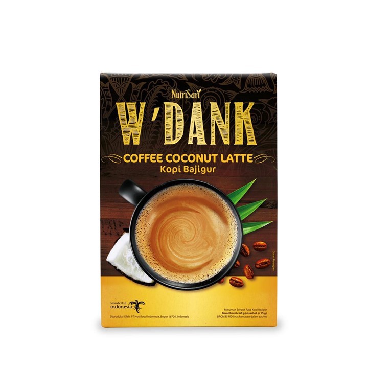 NutriSari W’dank Coffee Coconut Latte 60 gr (Kopi Bajigur)