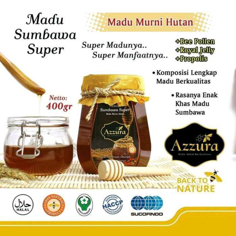 

Madu Azzura Madu Sumbawa Super 200gr