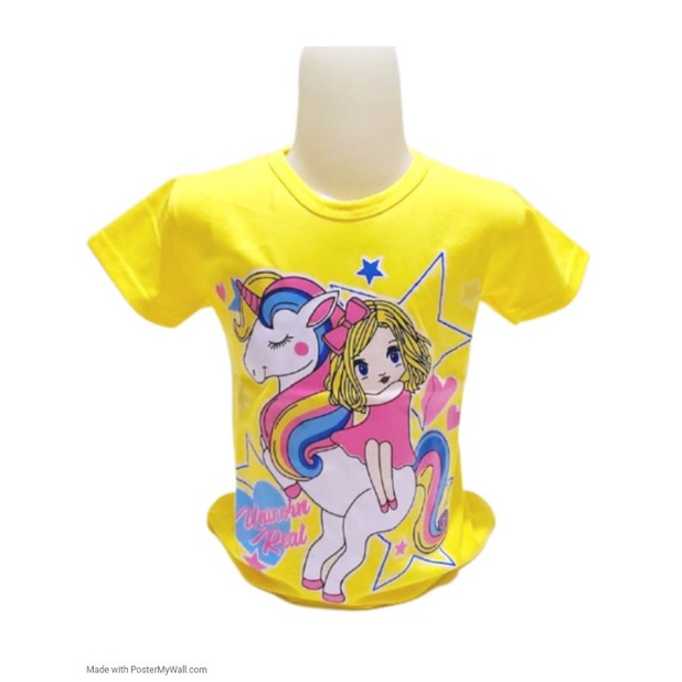 PAKAIAN KAOS Anak Perempuan Pony Gilrs cute 1-10 Tahun