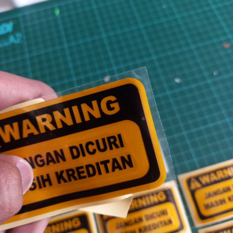 Stiker Cutting Kata2 Warning Jangan Dicuri Masih Kreditan