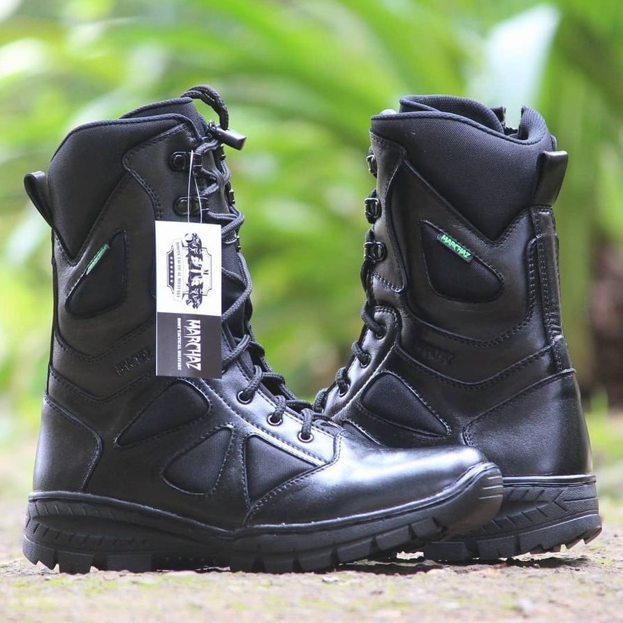 SEPATU PDL NINJA KULIT ASLI SEPATU PDL MERK MARCHAZ SEPATU PDL TNI POLRI SECURITY SATPAM SALPOL PP