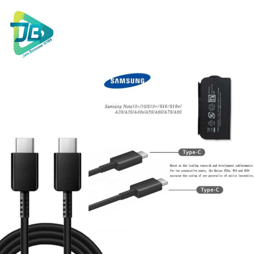 BM043 Kabel cable data Samsung note10 A70s a80 note20 s20 s21 original tipe c To tipe c Fast Charging JB5197