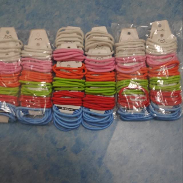 KARET KOREA ISI 6PCS (Bahan tebal warna warni)