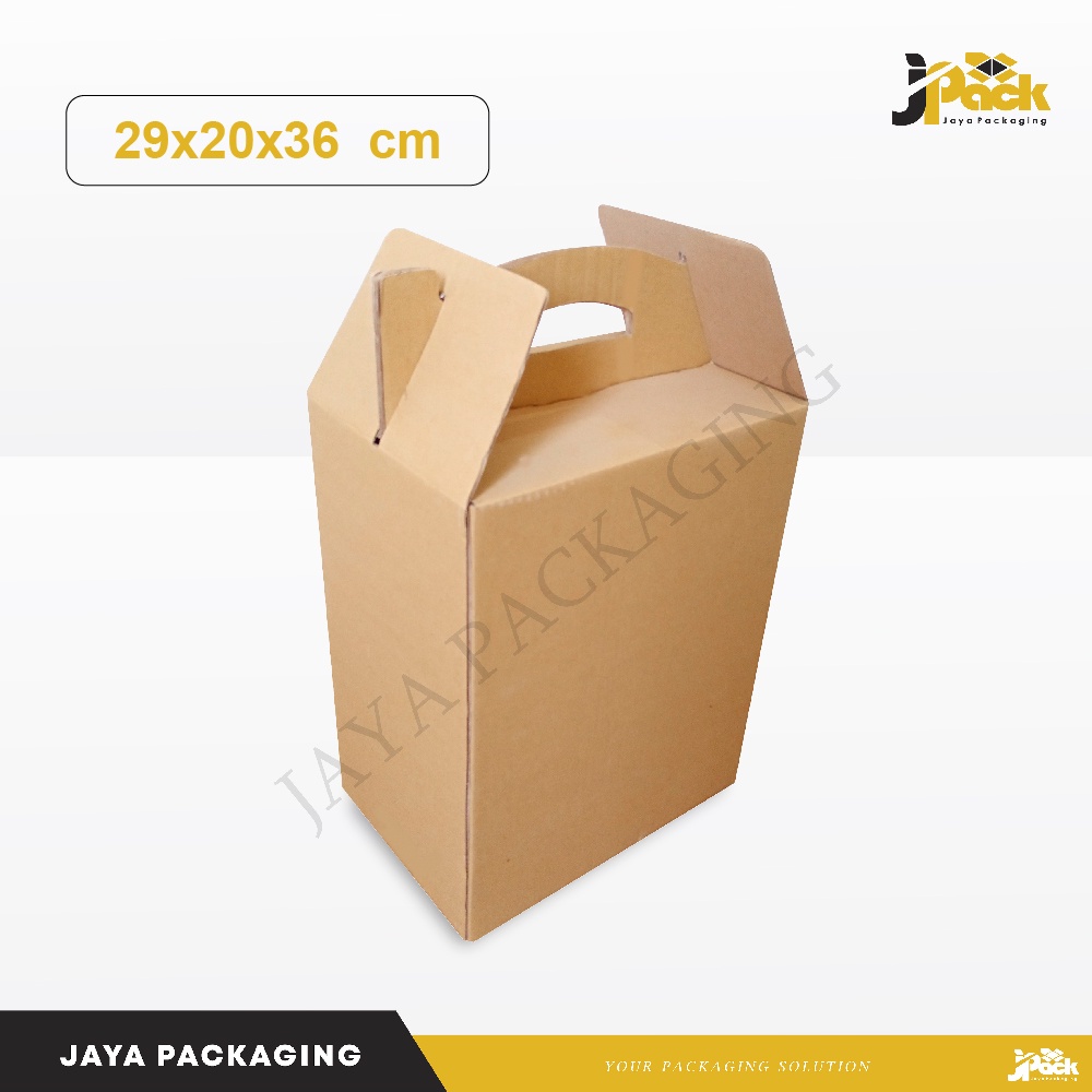 

Box Packing 29x20x36 cm (Jinjing) Tenteng/Handle/Box/Kardus/karton/Polos/buah/hampers