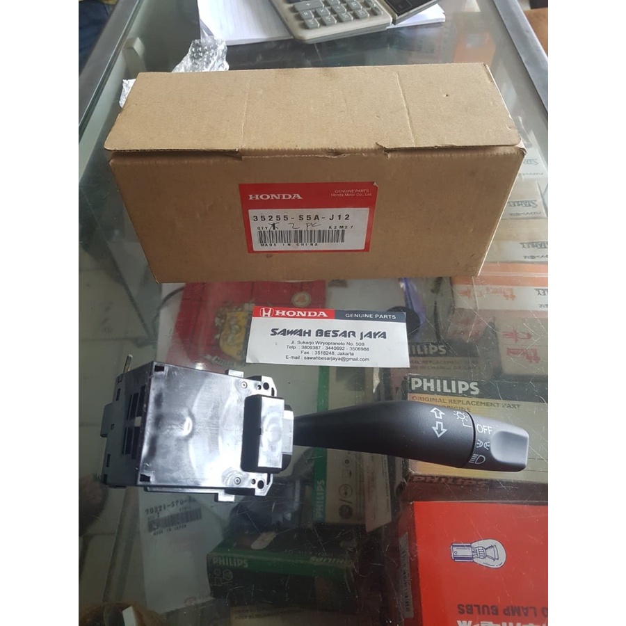 Switch Saklar Sen Lampu Depan Kanan Stir Jazz City VTEC IDSI GD3 GD8 Civic Century 2001 2002 2003 20