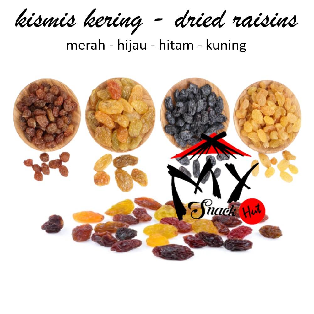 

KISMIS KERING 50GR - DRIED RAISIN HITAM HIJAU MERAH KUNING RED BLACK GREEN GOLDEN ORGANIC RAISINS Berkualitas