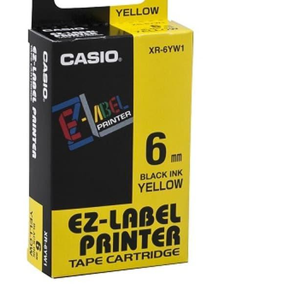 

♂ EZ LABEL TAPE CASIO 6MM BLACK INK YELLOW ☺