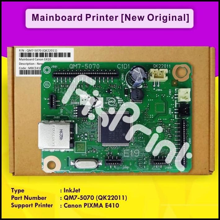 Board Printer Canon E410, Mainboard E410, Motherboard Canon E410