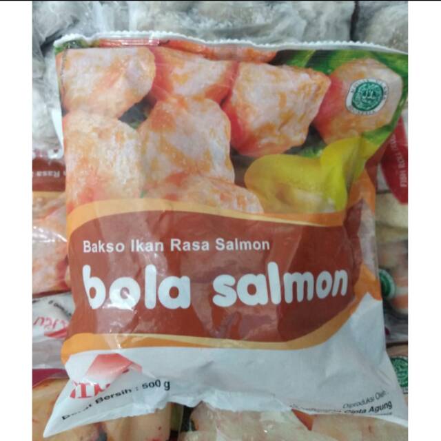 

Bola salmon / bakso salmon 500gr minaku