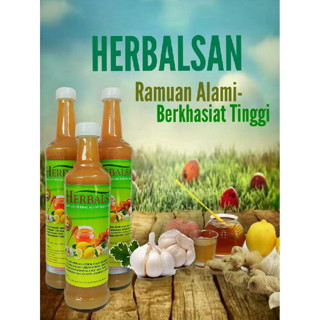 

Hot! Herbalsan Ramuan Herbal Bawang Putih Tunggal Cuka Apel Lemon Jahe Madu