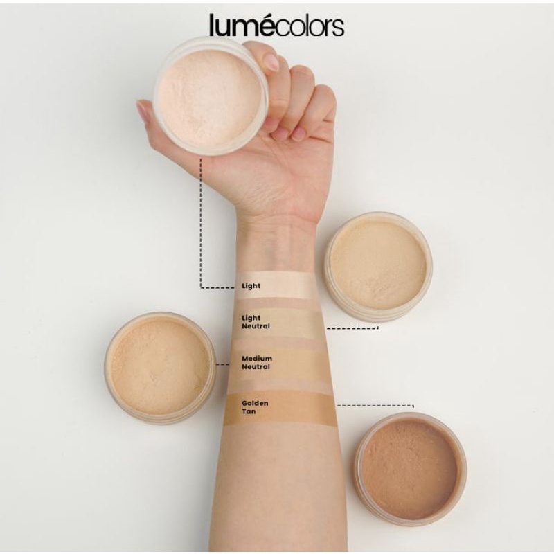 Lumecolors Loose Powder Bedak Tabur Oil Control Long Lasting Pore Blurring Effect-6