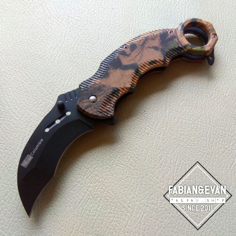 Pisau Lipat Survival Columbia Raptor