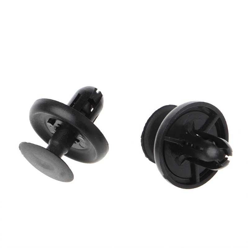 Cre 50pcs Klip Rivet Pengencang Fender Pintu Mobil Warna Hitam Untuk Toyota Camry Reiz Rav4