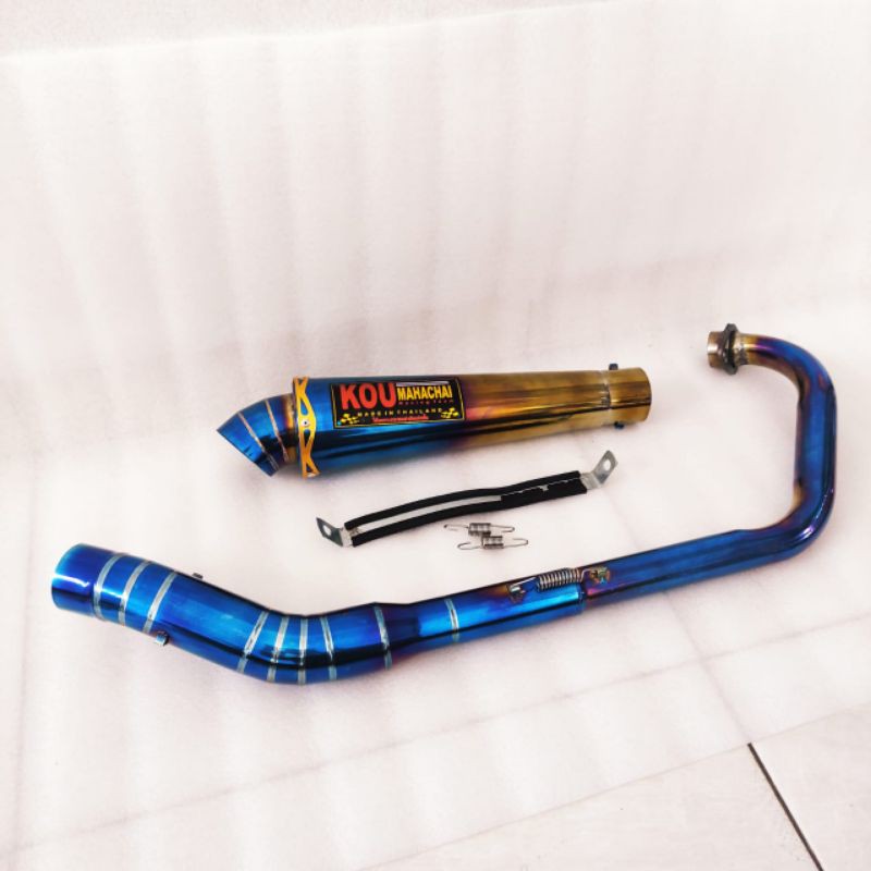 Knalpot KOU Mahachai bluemoon Vixion Fu