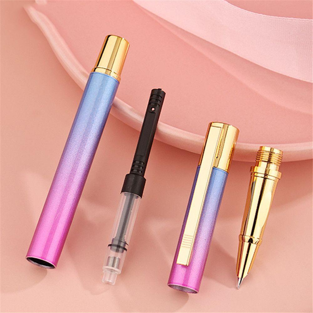 Preva 0.5mm Metal Pen Tulisan Dewasa Halus Tahan Lama Warna Gradasi