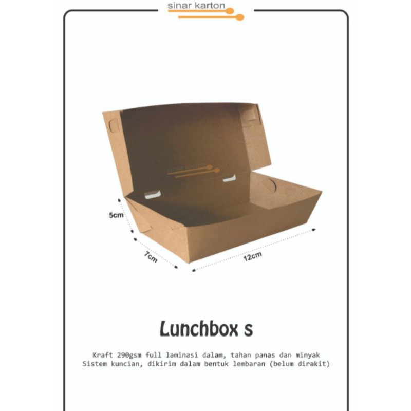

Lunch box / paper box / bungkus makanan