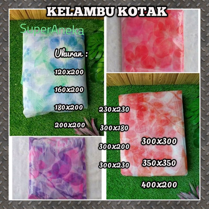 [Terbaru] Kelambu Kurung Manohara anti Nyamuk Jumbo 300x200/Tirai Kurung Manohara Anti Nyamuk