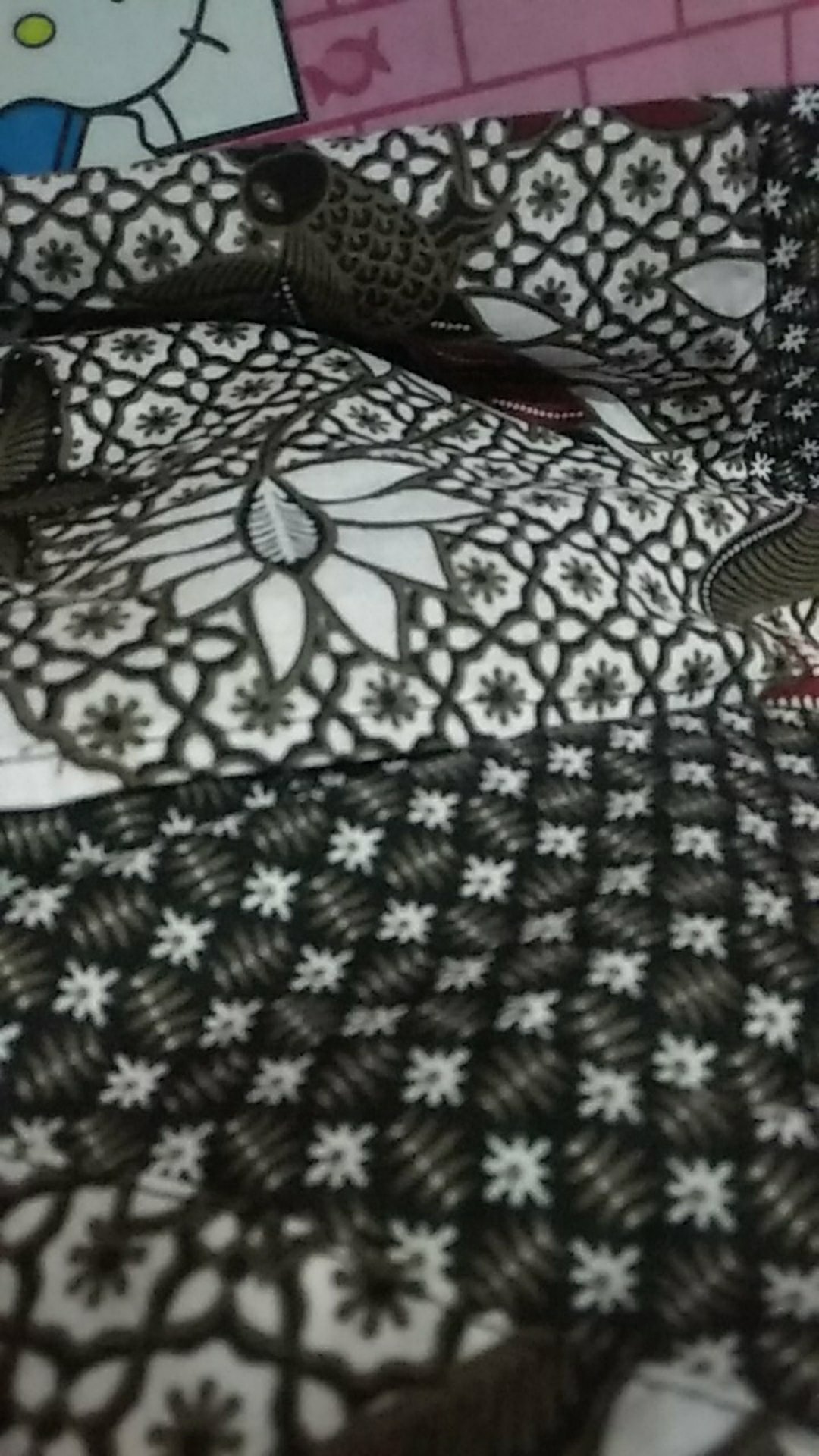 Coupel Gamis Batik Sogan Padi Kombinasi Batik Modern