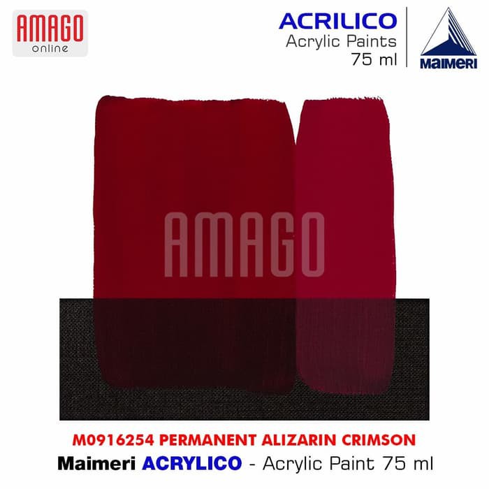 MAIMERI ACRILICO-ACRYLIC PAINT- PERMT ALIZARIN CRIMSON -75ML- M0916254