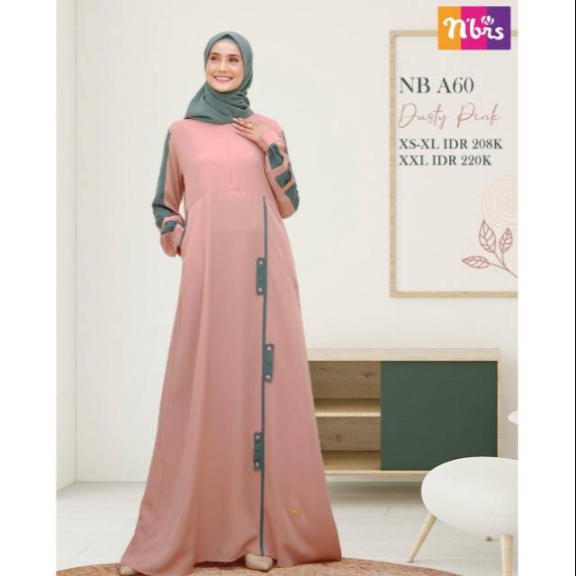 GAMIS NIBRAS NB A60 // gamis model baru