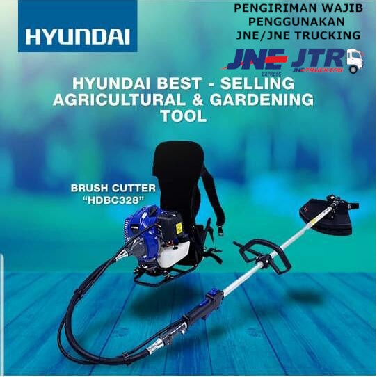 Mesin Potong Rumput Gendong 2Tak HYUNDAI HDBC 328 - Brush Cutter HYUNDAI HDBC328 2 Stroke