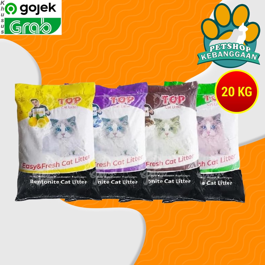 GOSEND Pasir Kucing TOP Cat Litter20 Kg