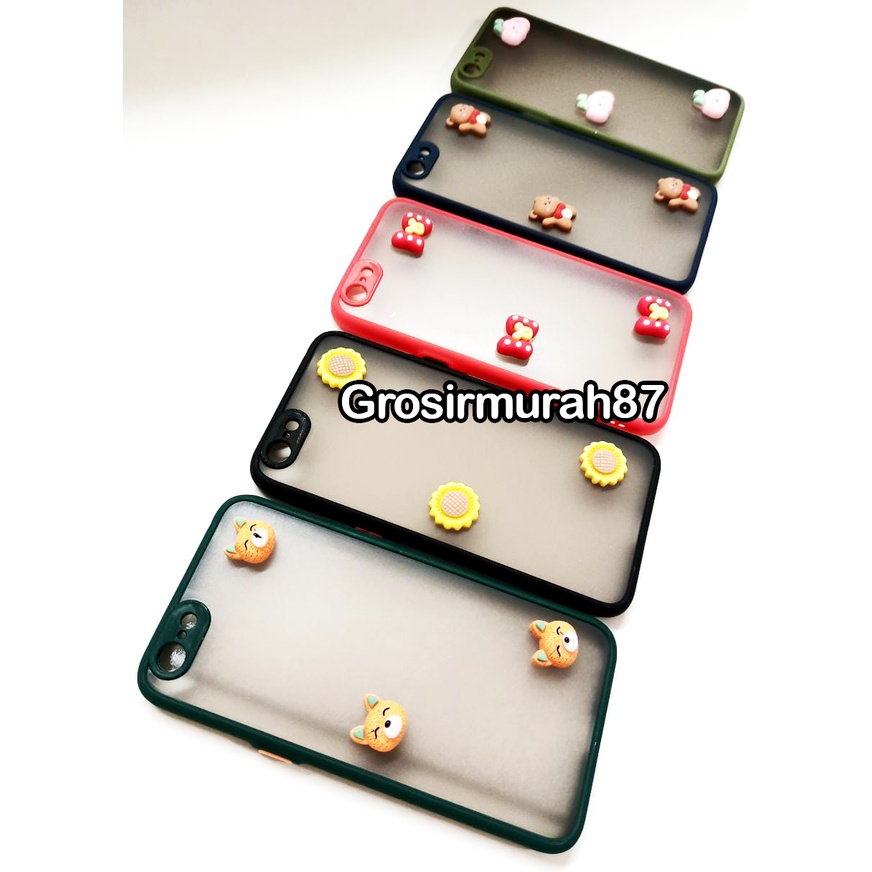 candy macaron softcase case tebal kondom hp Oppo A71 Pink maroon kuning hitam navy