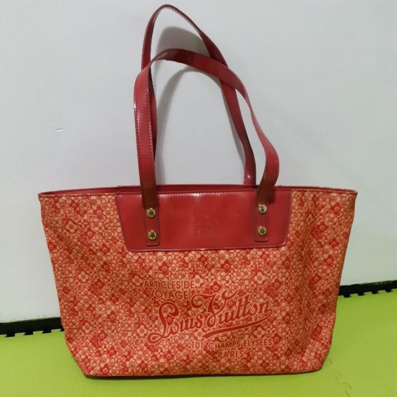 Preloved LV Tote Bag warna merah