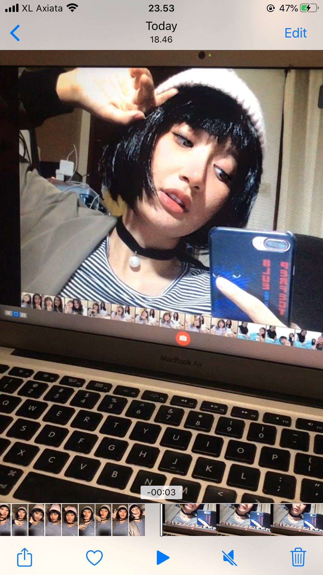 Wig bob hitam/ Wig pendek lurus / Wig Cosplay/ Rambut