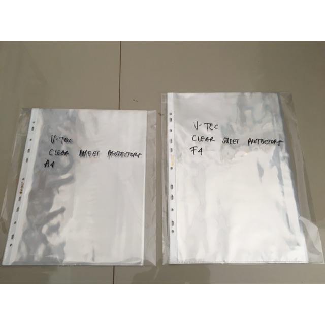 

V-Tec Clear Sheet Protectors (isi 10 pcs)