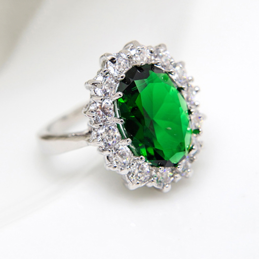 Hu Hu Hu Hu Hu Alat Bantu Pasang Kacamata♡ 3pcs / Set Kalung Anting Cincin Desain Oval Aksen Berlian Imitasi Untuk Wanita