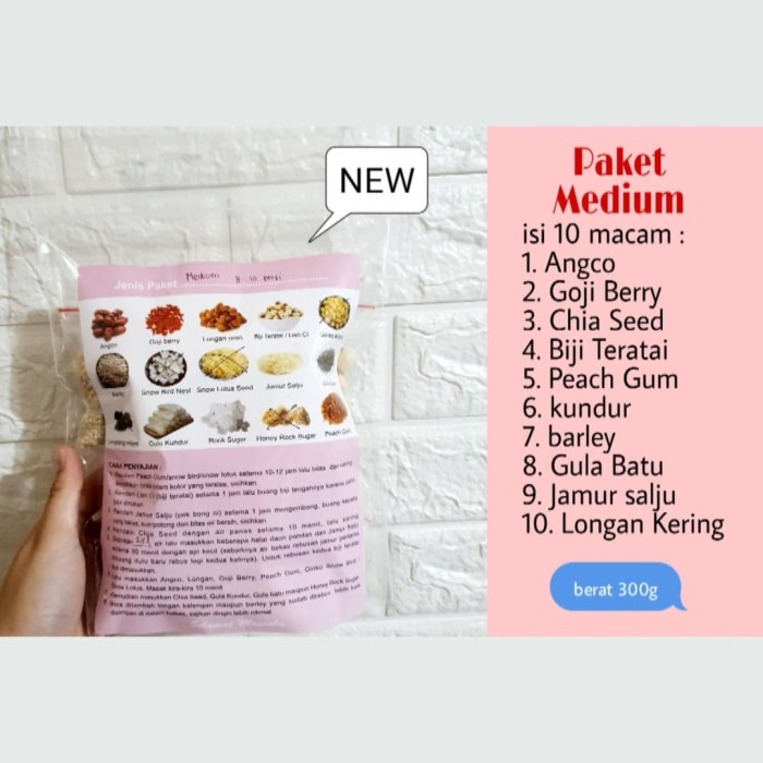 

Paket lengkap tao jiao peach gum grade A+ untuk 8-10 orang