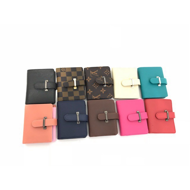 [PA] Tempat Dompet Kartu Nama ATM Koin Card Pouch Holder Kulit Mini Murah Gawang Besi Import Wanita TF015