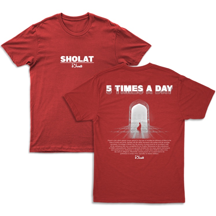 Kaos Dakwah Islami Streetwear Murah Sholat-2