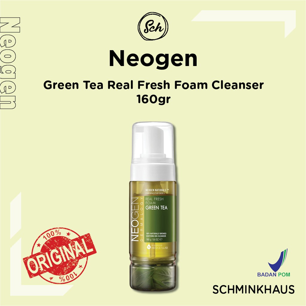 Jual [BPOM] NEOGEN Green Tea Real Fresh Foam Cleanser 160g Shopee