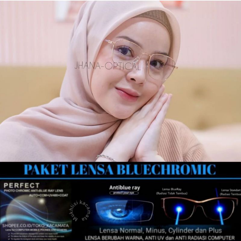 PAKET LENSA BLUECROMIC MINUS ANTI Radiasi