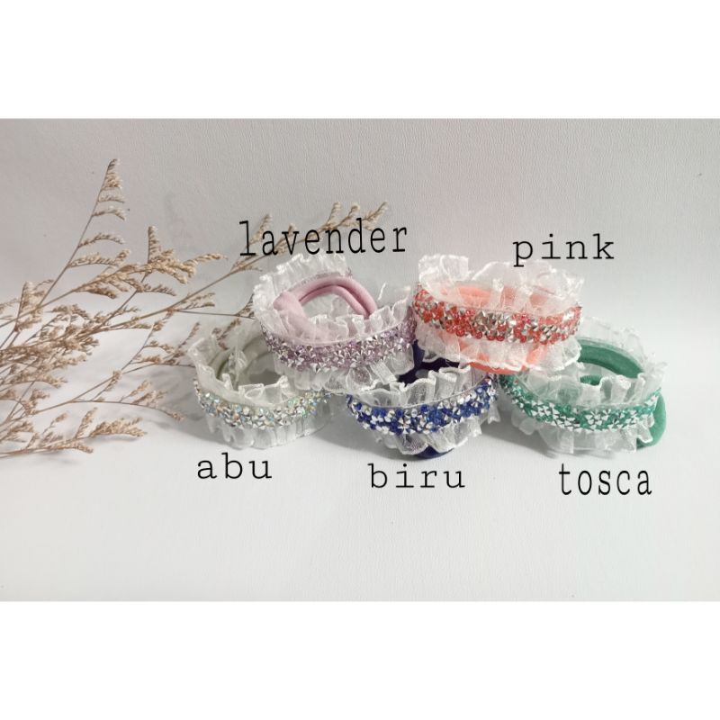 bandana bayi diamond renda baby headband