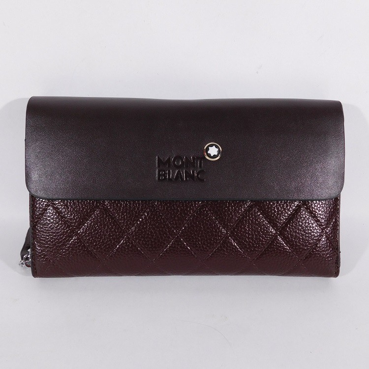 HANDBAG TAS TANGAN PRIA WANITA IMPORT BRANDED - MONTBLANC 054 BROWN