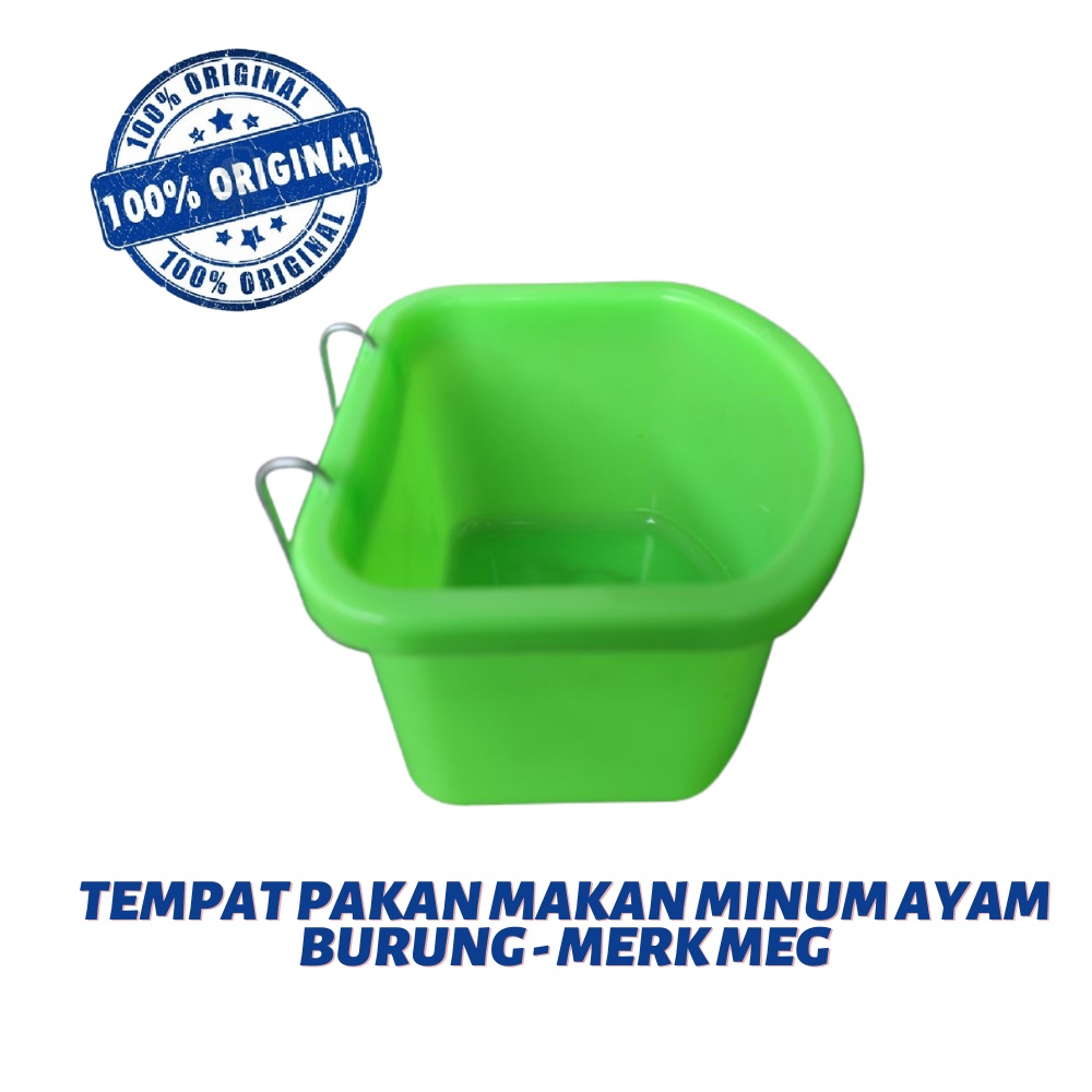 Tempat pakan makan minum ayam burung - Merk MEG