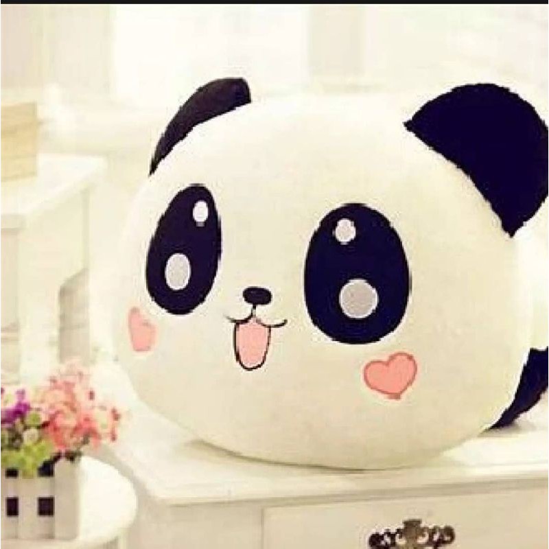 Boneka Bantal Panda / Boneka Bantal Kepala / Boneka Lucu / Boneka Imut / Boneka Murah / Boneka