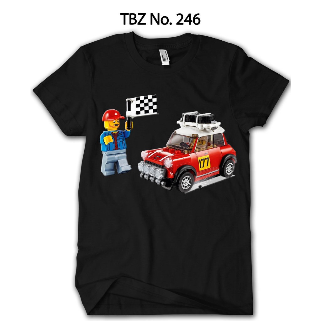 Kaos Lego Mini Cooper Baju Anak Pria Katun Combed 24s TBZ-246